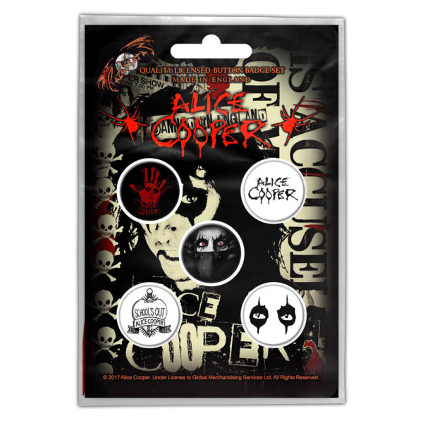 Alice Cooper - Button Badge Pack