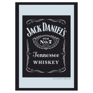 Jack Daniel's - Spegeltavla / Pubspegel / Barspegel - Black logo